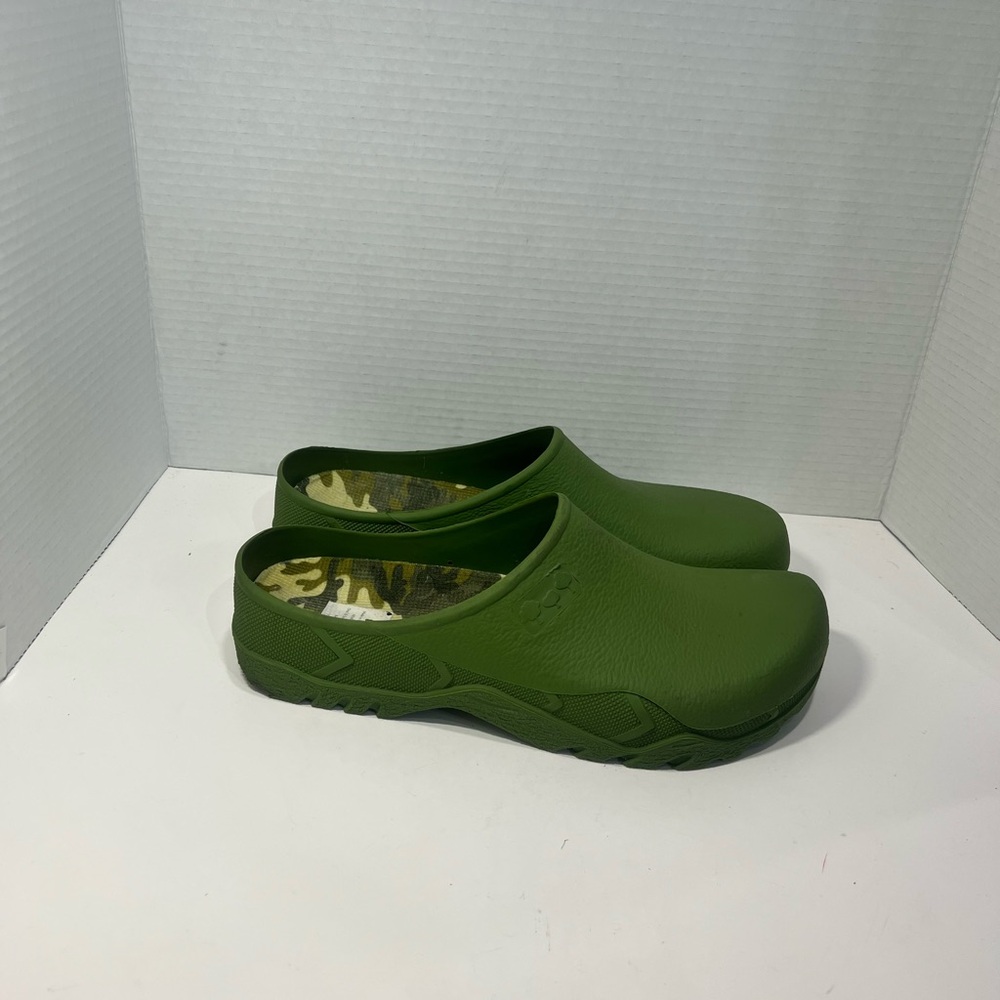 Green Slip-On Sandals